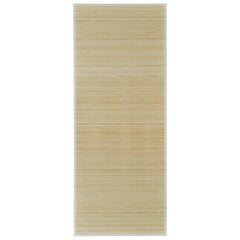 Прямоугольный ковер из бамбука, натурального цвета 150 x 200 см цена и информация | Ковры | pigu.lt