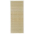 Stačiakampis kilimas iš bambuko, natūralios spalvos 150 x 200 cm