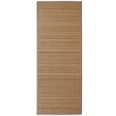 Stačiakampis rudas kilimas iš bambuko 80 x 200 cm