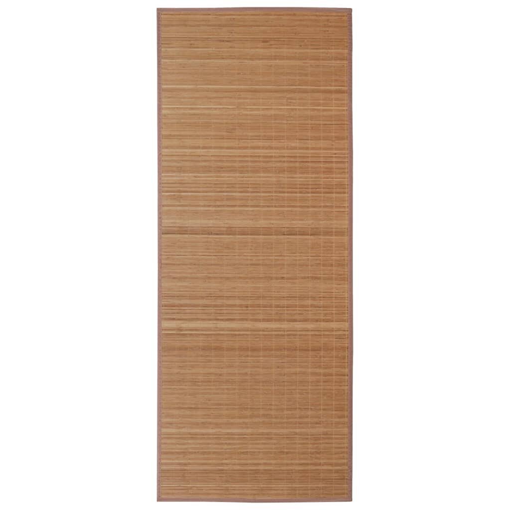 Stačiakampis rudas kilimas iš bambuko 120 x 180 cm kaina ir informacija | Kilimai | pigu.lt
