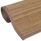 Stačiakampis rudas kilimas iš bambuko 150 x 200 cm kaina ir informacija | Kilimai | pigu.lt