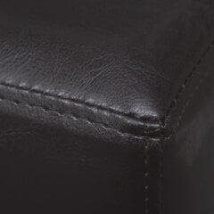 Темно-коричневый диван - скамейка, искусственная кожа цена и информация | Полки для обуви, банкетки | pigu.lt