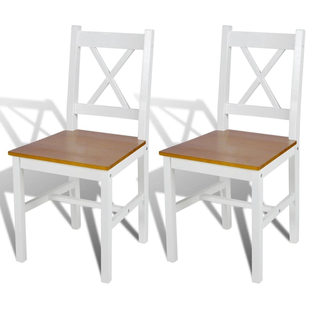 2 medinės valgomojo kėdės kaina ir informacija | Virtuvės ir valgomojo kėdės | pigu.lt