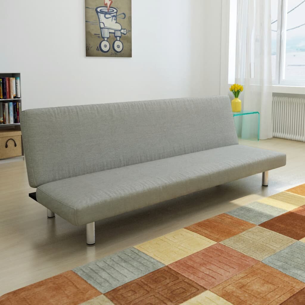 Miegamoji sofa, tamsiai pilkos spalvos