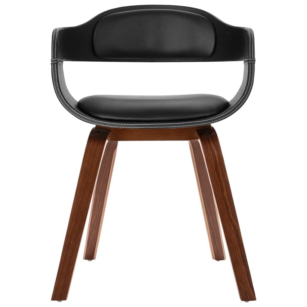 Valgomojo kėdė iš lenktos medienos su dirbtinės odos apmušalu цена и информация | Virtuvės ir valgomojo kėdės | pigu.lt