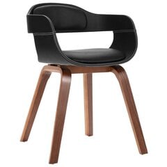 Valgomojo kėdė iš lenktos medienos su dirbtinės odos apmušalu kaina ir informacija | Virtuvės ir valgomojo kėdės | pigu.lt