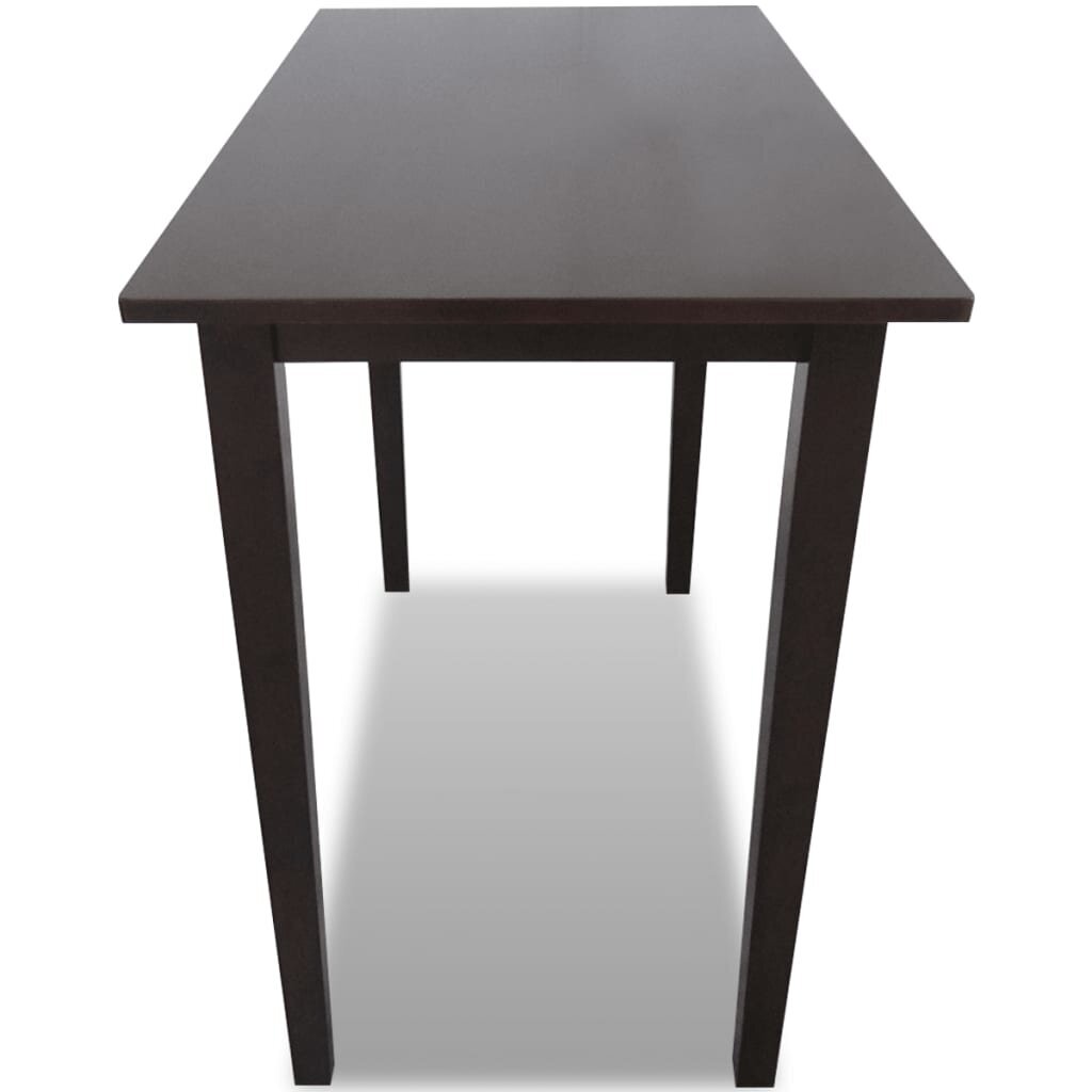 Medinis baro staliukas, rudas цена и информация | Virtuvės ir valgomojo stalai, staliukai | pigu.lt