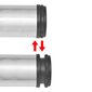 4 reguliuojamo aukščio stalo kojos, matinis nikelis, 710 mm kaina ir informacija | Baldinės kojelės ir kojos | pigu.lt