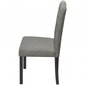 Valgomojo kėdės, aptrauktos audiniu, pilkos spalvos, 2 vnt. цена и информация | Virtuvės ir valgomojo kėdės | pigu.lt