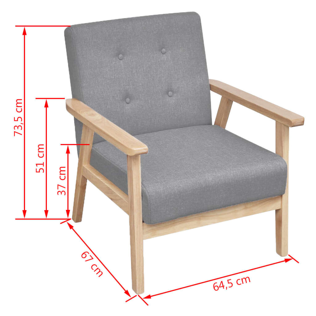 Medinis fotelis, pilkas kaina ir informacija | Svetainės foteliai | pigu.lt