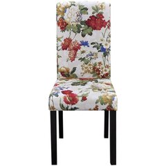 Обеденные стулья, 2 шт., цветочный дизайн, деревянные цена и информация | Стулья для кухни и столовой | pigu.lt
