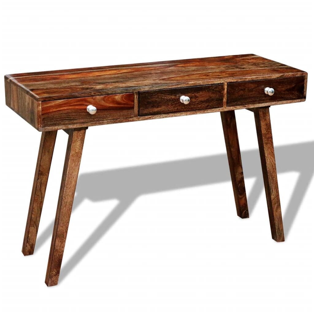 Konsolinis staliukas/spintelė iš masyvios Sheesham medienos, 76 cm цена и информация | Kavos staliukai | pigu.lt