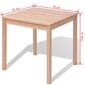Trijų dalių valgomojo baldų komplektas, pušies mediena kaina ir informacija | Valgomojo komplektai | pigu.lt