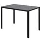 5 dalių valgomojo stalo ir kėdžių komplektas, baltas/juodas kaina ir informacija | Valgomojo komplektai | pigu.lt