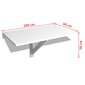 Sulankstomas pakabinamas staliukas, baltas, 100x60 cm kaina ir informacija | Lauko stalai, staliukai | pigu.lt
