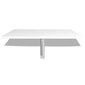 Sulankstomas pakabinamas staliukas, baltas, 100x60 cm kaina ir informacija | Lauko stalai, staliukai | pigu.lt