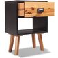 Naktinis staliukas, akacijos mediena, 40x30x58 cm цена и информация | Komodos | pigu.lt