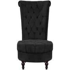 Кресло с высокой спинкой, черное цена и информация | Кресла в гостиную | pigu.lt