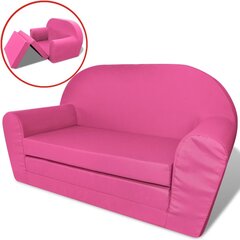 Vaikiška ištiesiama sofa, rožinė цена и информация | Детские кровати | pigu.lt