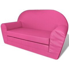 Vaikiška ištiesiama sofa, rožinė цена и информация | Детские кровати | pigu.lt