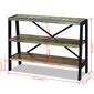 Perdirbtos medienos staliukas su 3 lentynomis цена и информация | Kavos staliukai | pigu.lt