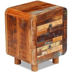 Ночной столик, массивная переработанная древесина, 43x33x51 см цена и информация | Прикроватные тумбочки | pigu.lt
