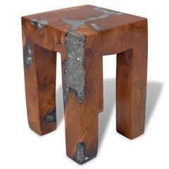 Kėdutė, tikmedžio mediena ir derva, 30x30x40 cm kaina ir informacija | Virtuvės ir valgomojo kėdės | pigu.lt