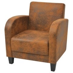 Fotelis, rudos spalvos kaina ir informacija | Svetainės foteliai | pigu.lt