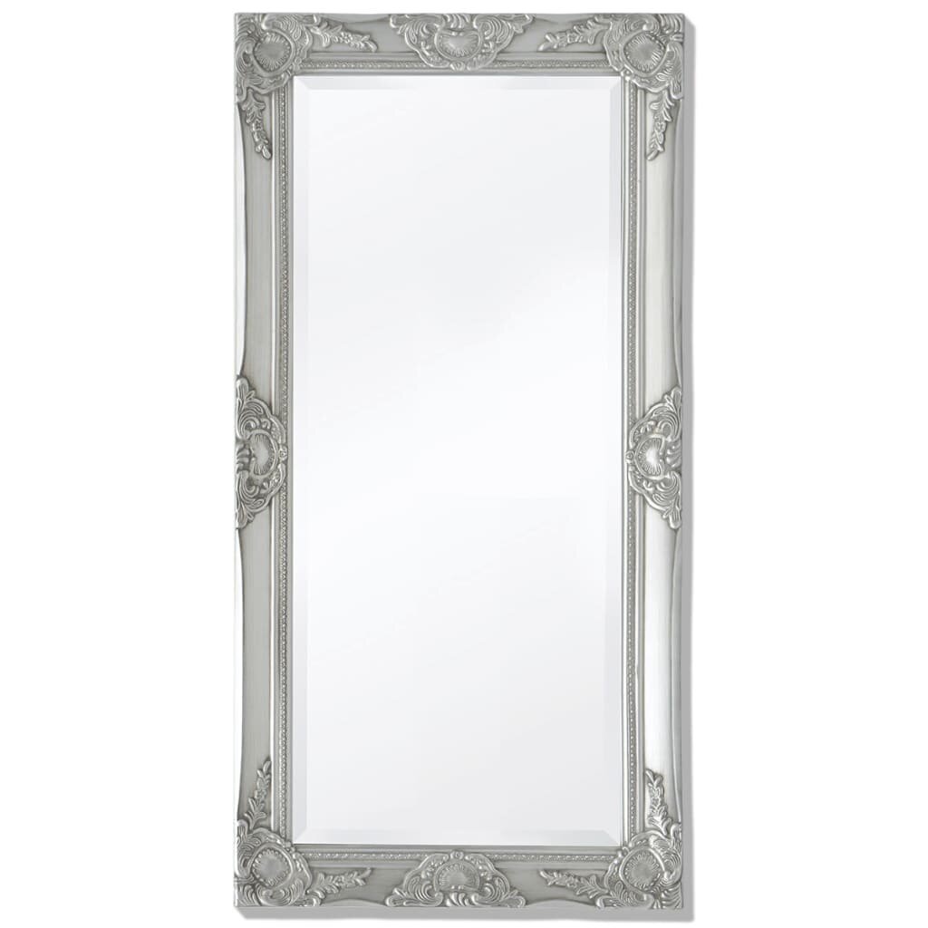 Sieninis veidrodis, 100x50 cm, sidabro spalvos kaina ir informacija | Veidrodžiai | pigu.lt