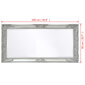 Sieninis veidrodis, 100x50 cm, sidabro spalvos kaina ir informacija | Veidrodžiai | pigu.lt