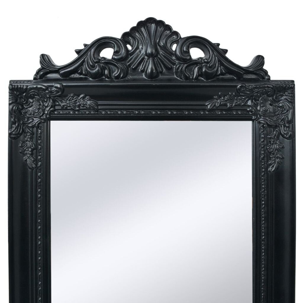 Pastatomas veidrodis, 160x40 cm, juodas kaina ir informacija | Veidrodžiai | pigu.lt