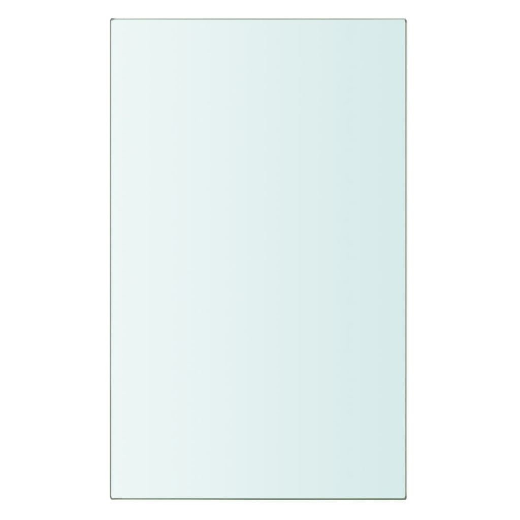Lentynos plokštė, skaidrus stiklas, 20x12 cm kaina ir informacija | Vonios kambario aksesuarai | pigu.lt