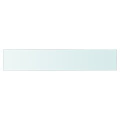 Панель для полки, прозрачное стекло, 80x15 см цена и информация | Полки | pigu.lt