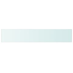 Панель для полки, прозрачное стекло, 110x20 см цена и информация | Полки | pigu.lt