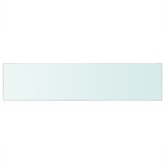 Панель для полки, прозрачное стекло, 110x25 см цена и информация | Полки | pigu.lt