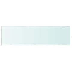 Панель для полки, прозрачное стекло, 110x30 см цена и информация | Полки | pigu.lt