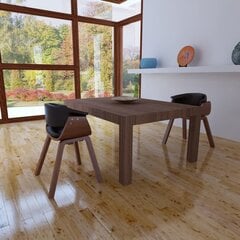 Современного дизайна, из искусственной кожи, деревянный обеденный стул, 2 шт. цена и информация | Стулья для кухни и столовой | pigu.lt