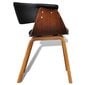Valgomojo kėdės, 6 vnt., dirbtinė oda, rudos spalvos цена и информация | Virtuvės ir valgomojo kėdės | pigu.lt