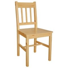 Medinės valgomojo kėdės, natūralaus medžio spalvos, 6 vnt. kaina ir informacija | Virtuvės ir valgomojo kėdės | pigu.lt