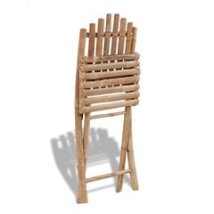 Уличные стулья VidaXL, коричневые цена и информация | Садовые стулья, кресла, пуфы | pigu.lt