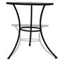 Bistro 60 cm stalo ir 2 kėdžių komplektas, juod./balt. mozaika kaina ir informacija | Lauko baldų komplektai | pigu.lt