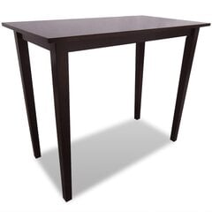 Коричневый комплект деревянной барной мебели (1 стол, 4 стула) цена и информация | Комплекты мебели для столовой | pigu.lt