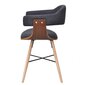 Valgomojo kėdės, 4 vnt., lenkta mediena su medžiaginiu apmušalu цена и информация | Virtuvės ir valgomojo kėdės | pigu.lt