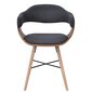 Valgomojo kėdės, 4 vnt., lenkta mediena su medžiaginiu apmušalu kaina ir informacija | Virtuvės ir valgomojo kėdės | pigu.lt