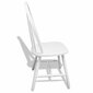 6 medinės valgomojo kėdės užapvalintu atlošu, baltos kaina ir informacija | Virtuvės ir valgomojo kėdės | pigu.lt