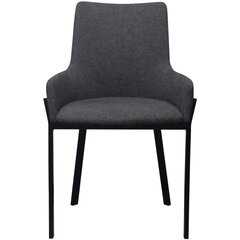 Valgomojo kėdės, audinys, tamsiai pilkos spalvos kaina ir informacija | Virtuvės ir valgomojo kėdės | pigu.lt