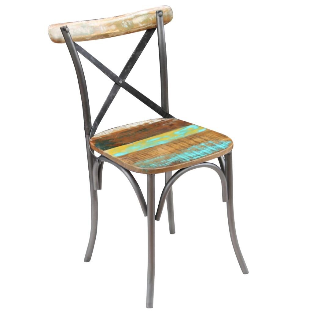 Valgomojo kėdės, tvirta perdirbta mediena, 51 x 52 x 84cm kaina ir informacija | Virtuvės ir valgomojo kėdės | pigu.lt