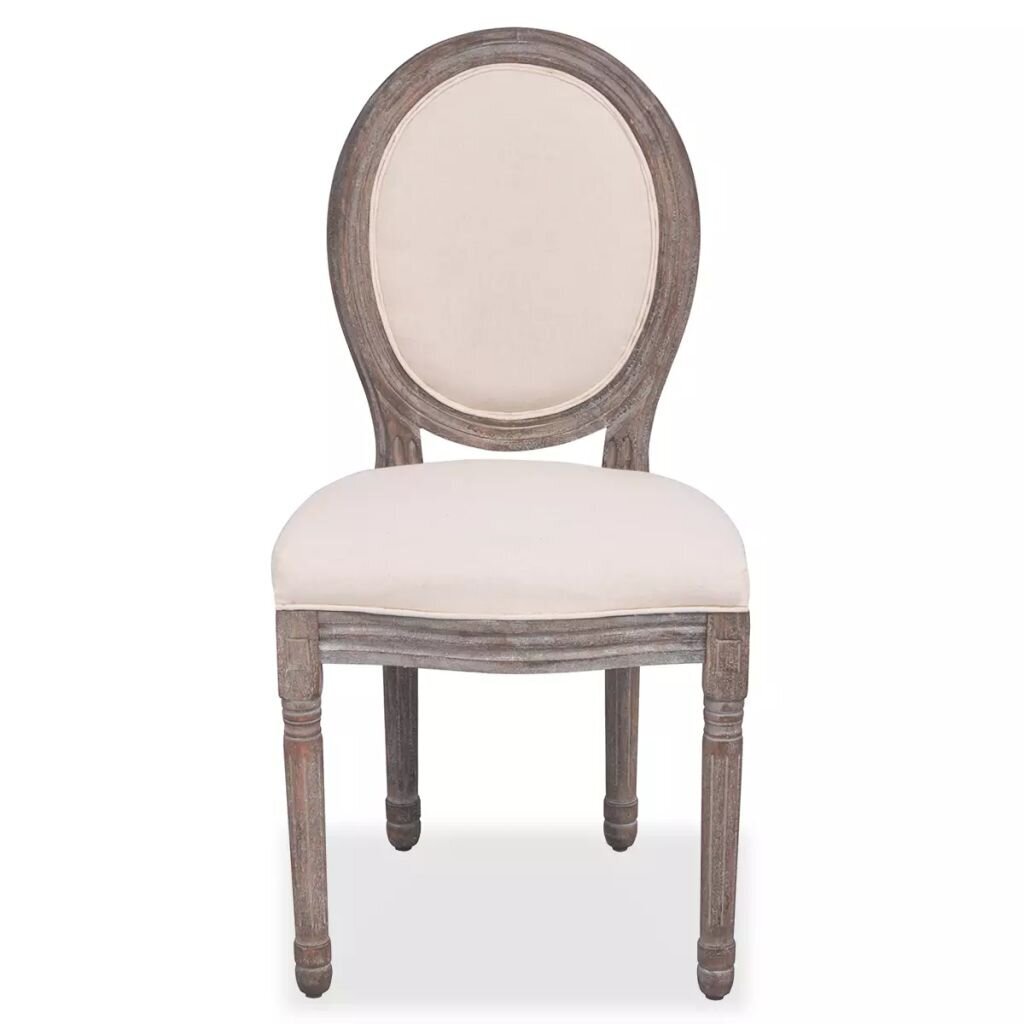 Valgomojo kėdės, 2 vnt., linas kaina ir informacija | Virtuvės ir valgomojo kėdės | pigu.lt