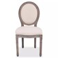 Valgomojo kėdės, 2 vnt., linas kaina ir informacija | Virtuvės ir valgomojo kėdės | pigu.lt