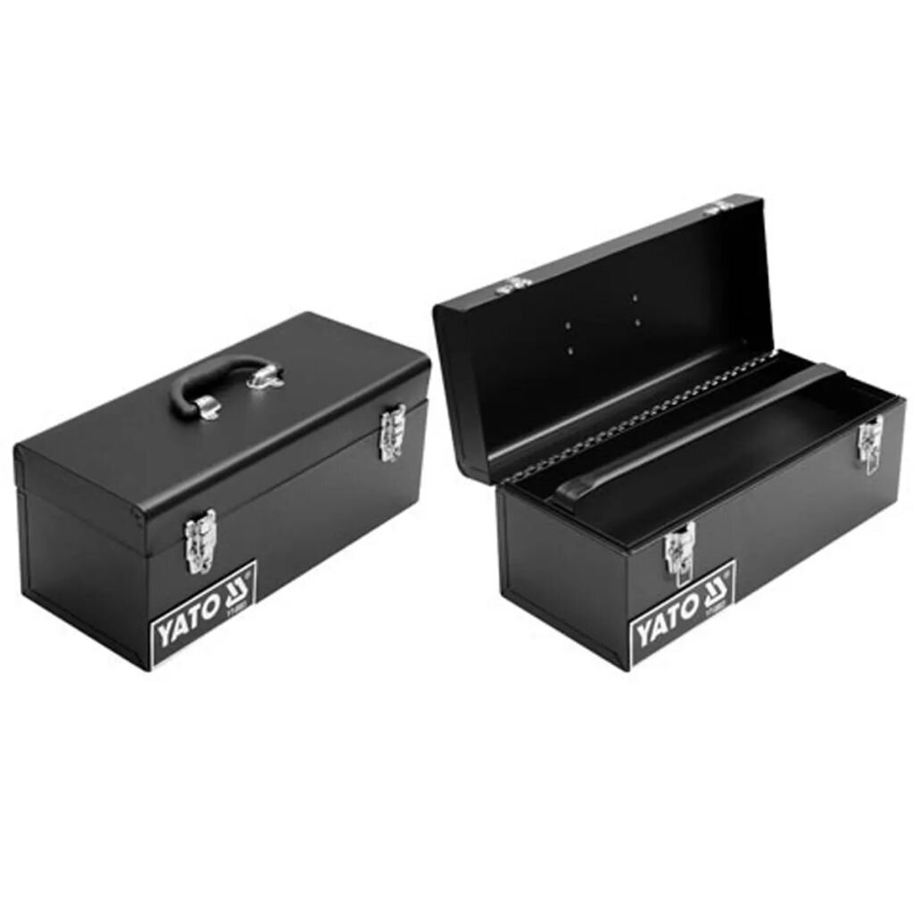 Plieninė įrankių dėžė Yato, 428 x 180 x 180 mm kaina ir informacija | Įrankių dėžės, laikikliai | pigu.lt